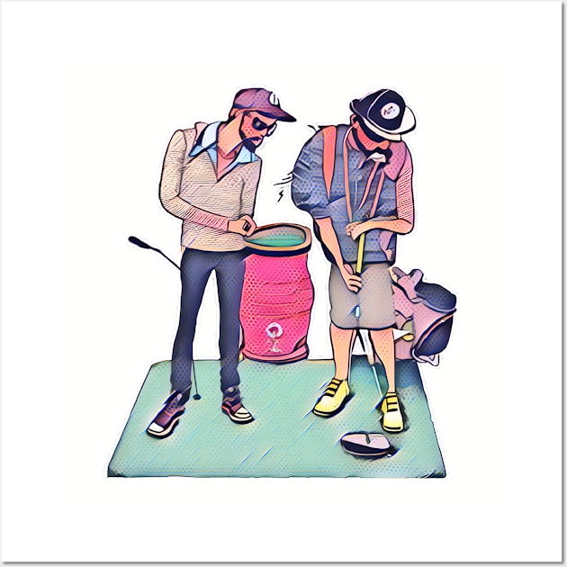 Hipster Golf Art - Hole in One Wall Art by Kitta’s Shop